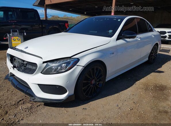 55SWF6EB1HU194054 2017 MERCEDES-BENZ AMG C 43 White Przód lewy