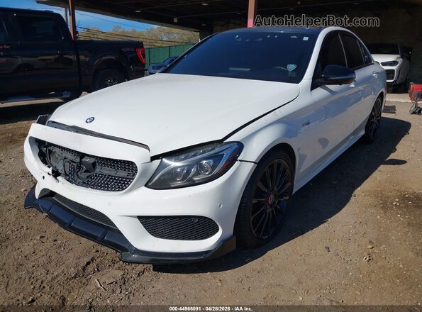 55SWF6EB1HU194054 2017 MERCEDES-BENZ AMG C 43 White Widok z przodu