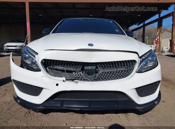 55SWF6EB1HU194054 2017 MERCEDES-BENZ AMG C 43 White Widok zestawu wskaźników