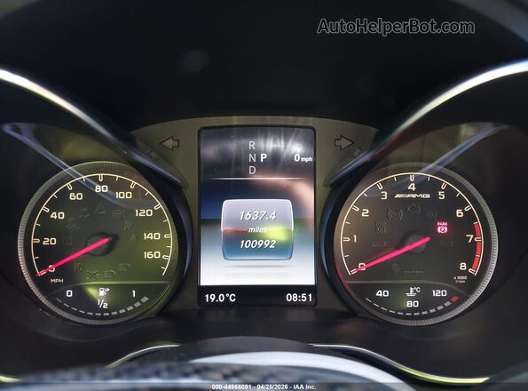 55SWF6EB1HU194054 2017 MERCEDES-BENZ AMG C 43 White Widok tylnych siedzeń