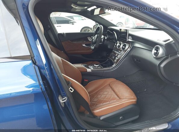 55SWF6EB2JU264571 2018 MERCEDES-BENZ AMG C 43 Blue წინა სალონის ხედი