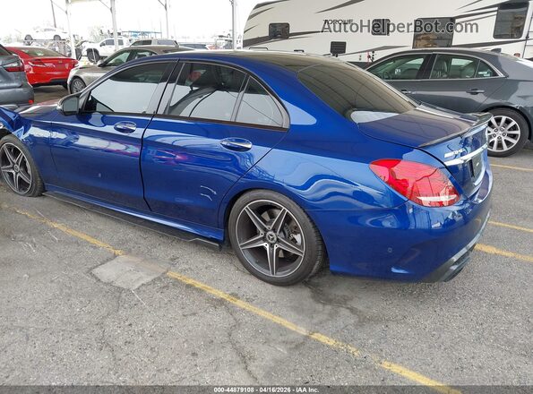 55SWF6EB2JU264571 2018 MERCEDES-BENZ AMG C 43 Blue უკანა მარცხენა