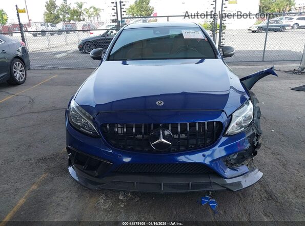 55SWF6EB2JU264571 2018 MERCEDES-BENZ AMG C 43 Blue ხელსაწყოთა პანელის ხედი