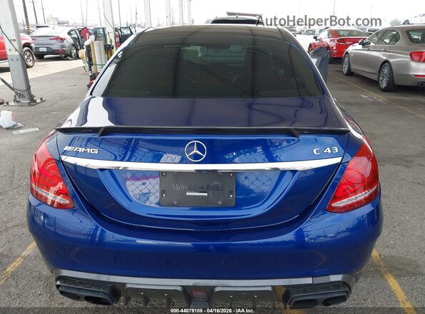 55SWF6EB2JU264571 2018 MERCEDES-BENZ AMG C 43 Blue 