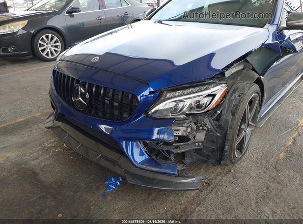 55SWF6EB2JU264571 2018 MERCEDES-BENZ AMG C 43 Blue წინა ხედი