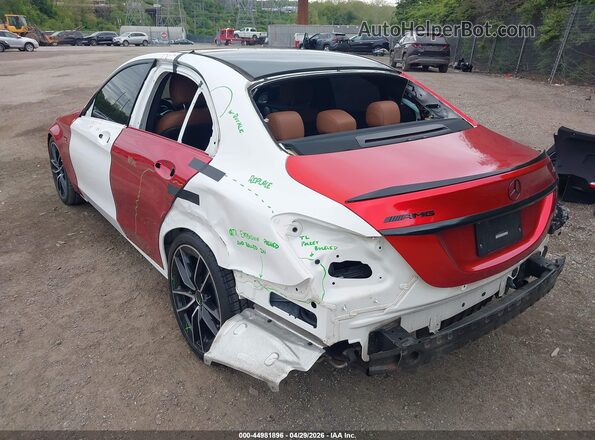 55SWF6EB5KU311979 2019 MERCEDES-BENZ AMG C 43 Red Trasero izquierdo