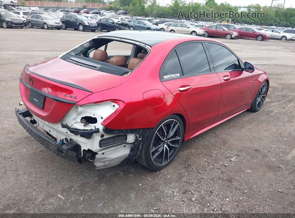 55SWF6EB5KU311979 2019 MERCEDES-BENZ AMG C 43 Red Trasero derecho