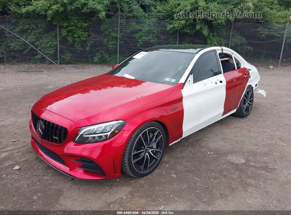 55SWF6EB5KU311979 2019 MERCEDES-BENZ AMG C 43 Red Vista tres cuartos delantera izquierda