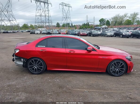 55SWF6EB5KU311979 2019 MERCEDES-BENZ AMG C 43 Red Vista interior de 360 grados