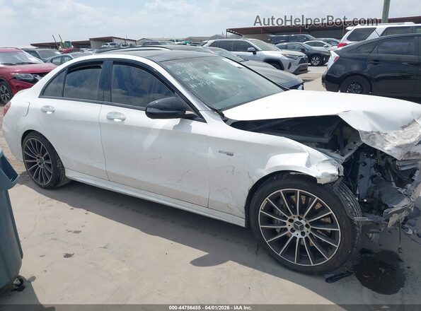 55SWF6EB7KU290102 2019 MERCEDES-BENZ AMG C 43 White Vista interior trasera