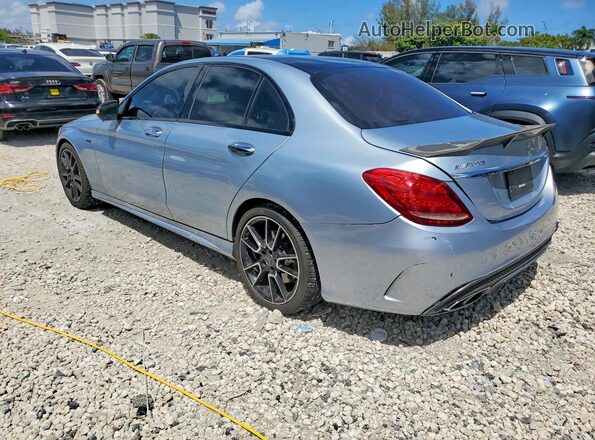 55SWF6EB9JU236198 2018 MERCEDES-BENZ C Silver Rear left