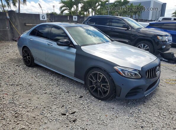 55SWF6EB9JU236198 2018 MERCEDES-BENZ C Silver Front right