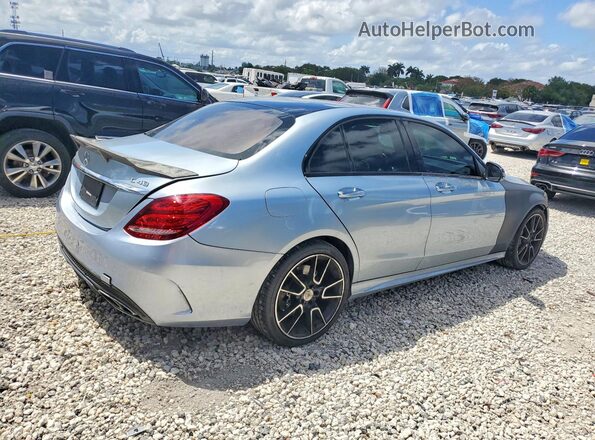 55SWF6EB9JU236198 2018 MERCEDES-BENZ C Silver Rear right