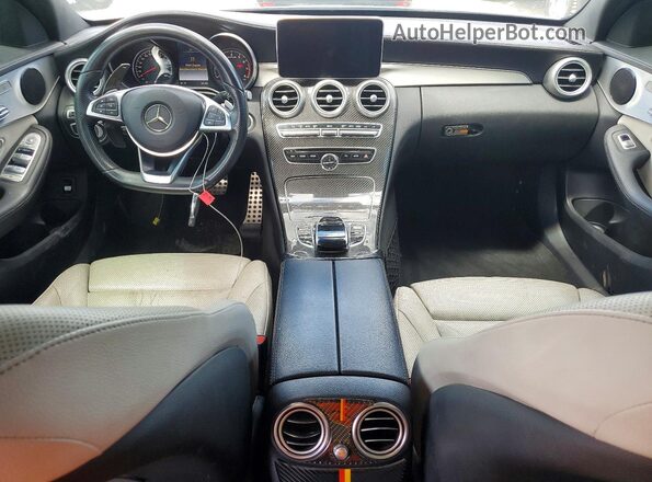 55SWF6EB9JU236198 2018 MERCEDES-BENZ C Silver Dashboard view