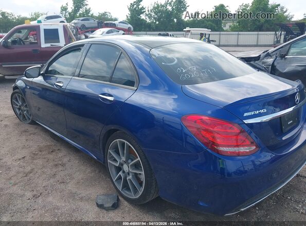 55SWF6EBXJU267430 2018 MERCEDES-BENZ AMG C 43 Blue Rear interior view