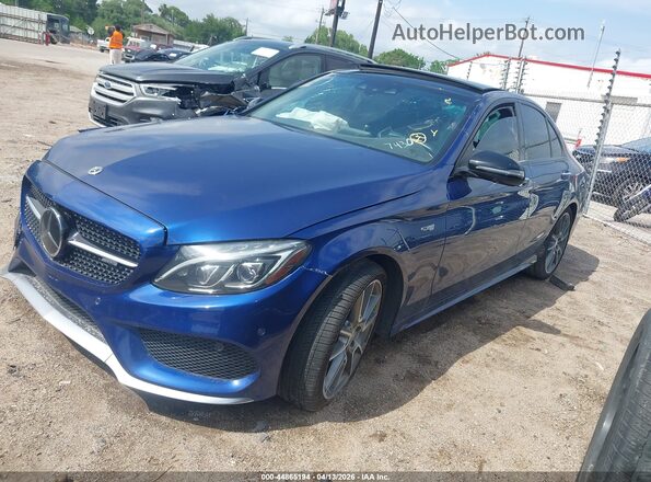 55SWF6EBXJU267430 2018 MERCEDES-BENZ AMG C 43 Blue Front left