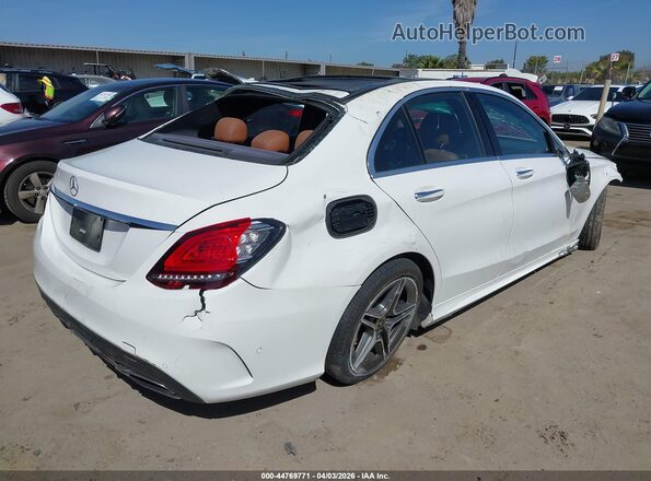 55SWF8DB0KU284123 2019 MERCEDES-BENZ C-CLASS White უკანა მარჯვენა