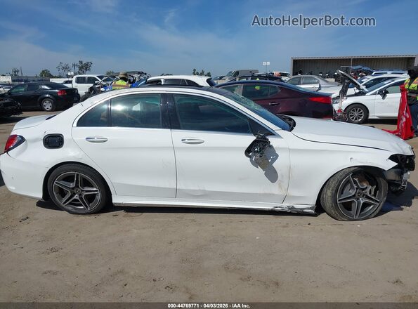 55SWF8DB0KU284123 2019 MERCEDES-BENZ C-CLASS White უკანა სალონის ხედი