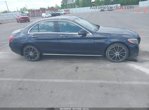 55SWF8DB1KU298807 2019 MERCEDES-BENZ C-CLASS Blue უკანა სალონის ხედი