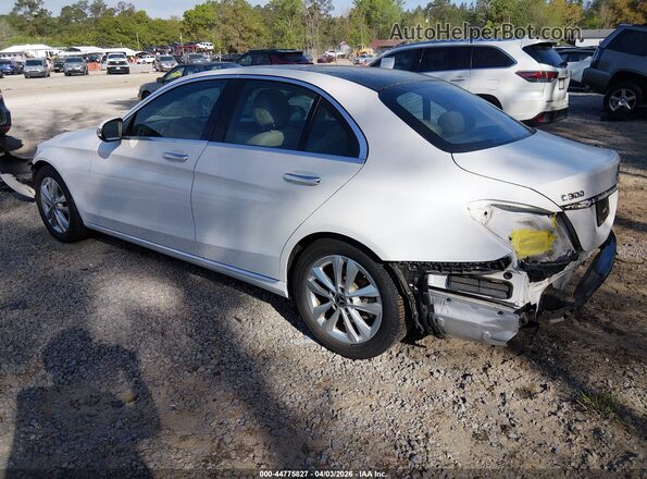 55SWF8DB1KU321681 2019 MERCEDES-BENZ C-CLASS White Rear left