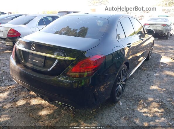 55SWF8DB2KU299464 2019 MERCEDES-BENZ C-CLASS Черный Задняя правая четверть