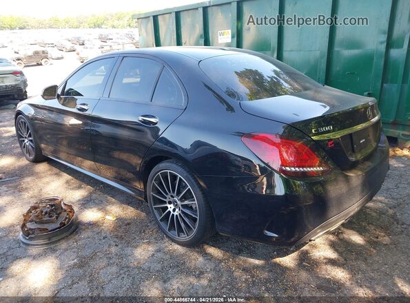55SWF8DB2KU299464 2019 MERCEDES-BENZ C-CLASS Черный Задняя левая четверть
