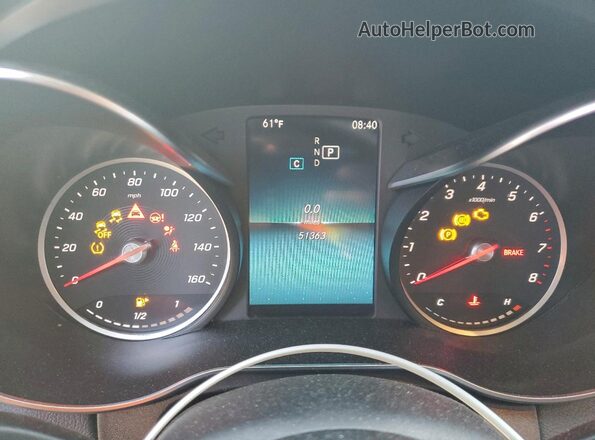 55SWF8DB2KU322788 2019 MERCEDES-BENZ C White 