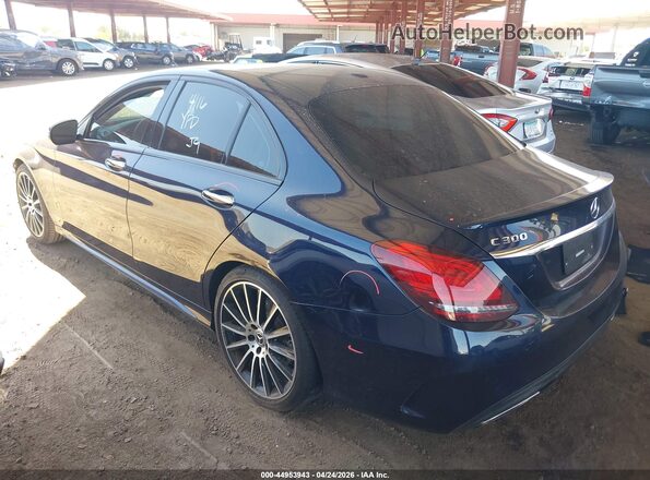 55SWF8DB3KU284911 2019 MERCEDES-BENZ C-CLASS Blue უკანა მარცხენა