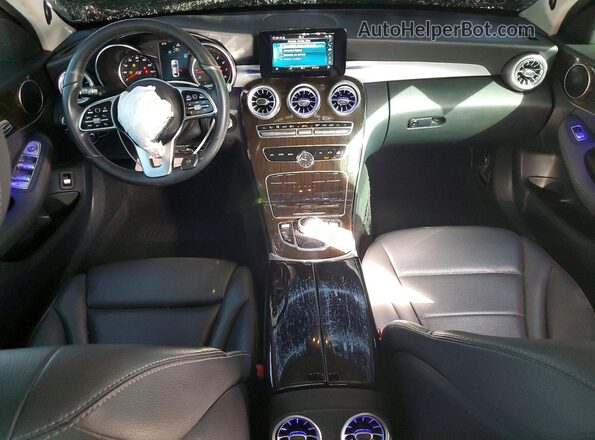 55SWF8DB4KU300307 2019 MERCEDES-BENZ C Blue Առջևի վահանակի տեսք