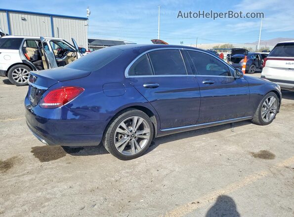 55SWF8DB4KU300307 2019 MERCEDES-BENZ C Blue Հետևի աջ