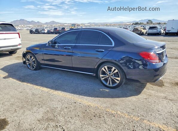 55SWF8DB4KU300307 2019 MERCEDES-BENZ C Blue Հետևի ձախ