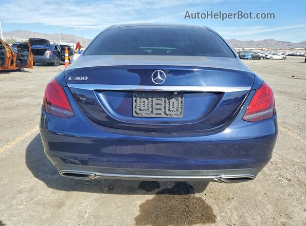 55SWF8DB4KU300307 2019 MERCEDES-BENZ C Blue Հետևի տեսք