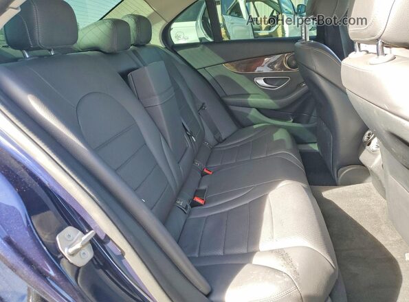 55SWF8DB4KU300307 2019 MERCEDES-BENZ C Blue Հետևի նստատեղերի տեսք