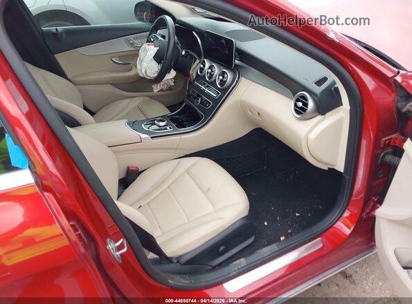 55SWF8DB8KU307521 2019 MERCEDES-BENZ C-CLASS Burgundy Սալոնի դիմացի տեսք