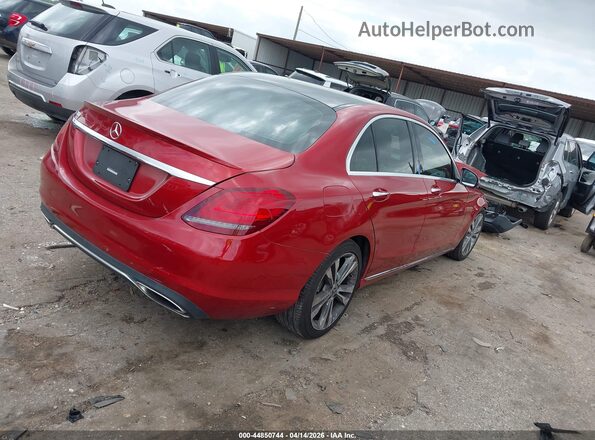 55SWF8DB8KU307521 2019 MERCEDES-BENZ C-CLASS Burgundy Հետևի աջ
