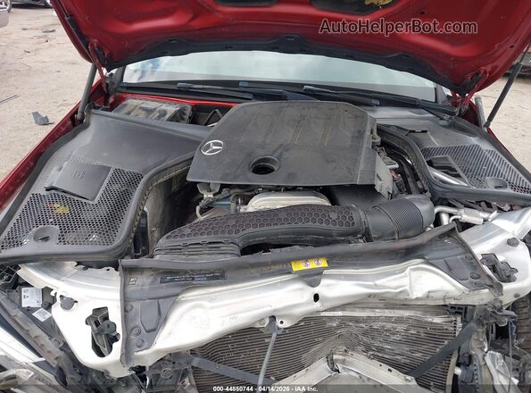 55SWF8DB8KU307521 2019 MERCEDES-BENZ C-CLASS Burgundy Հետևի տեսք