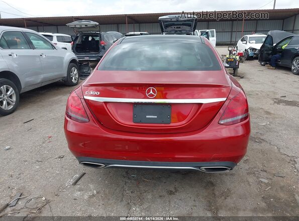 55SWF8DB8KU307521 2019 MERCEDES-BENZ C-CLASS Burgundy 