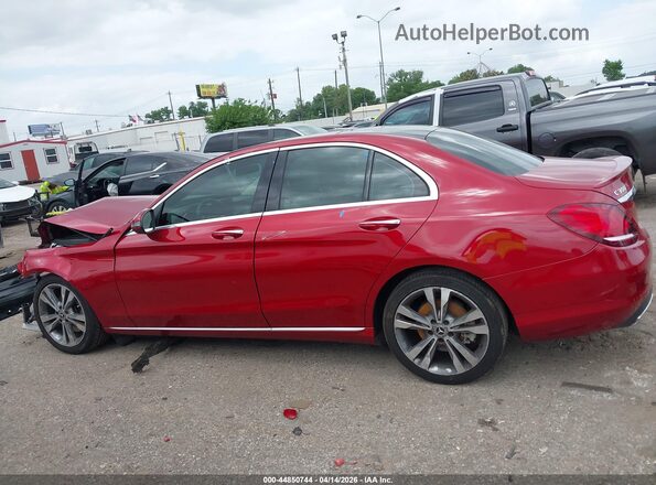 55SWF8DB8KU307521 2019 MERCEDES-BENZ C-CLASS Burgundy Սալոնի 360 աստիճան տեսք