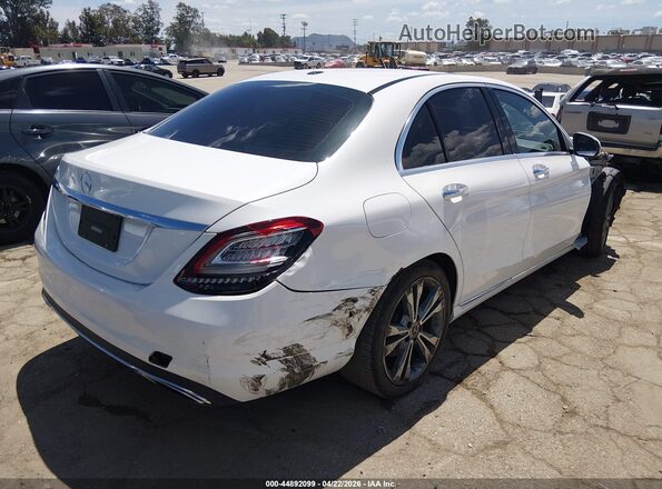 55SWF8DB8KU316316 2019 MERCEDES-BENZ C-CLASS Белый Задняя правая четверть