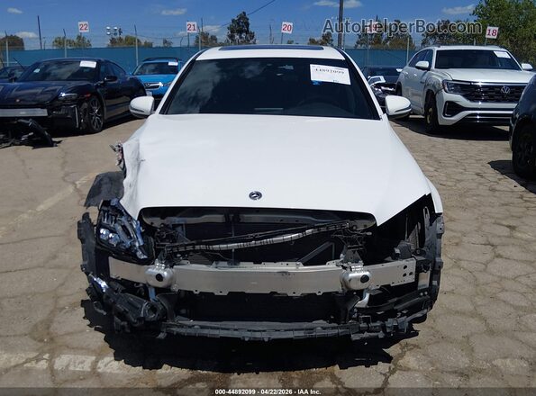 55SWF8DB8KU316316 2019 MERCEDES-BENZ C-CLASS Белый Вид задней части салона