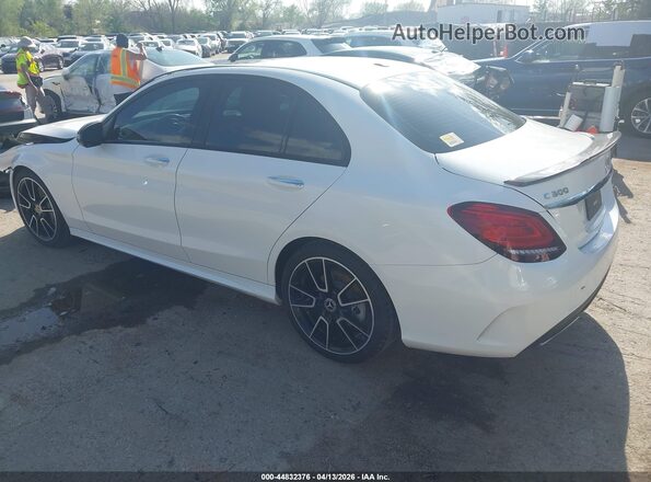 55SWF8DB9KU312470 2019 MERCEDES-BENZ C-CLASS White Trasero izquierdo