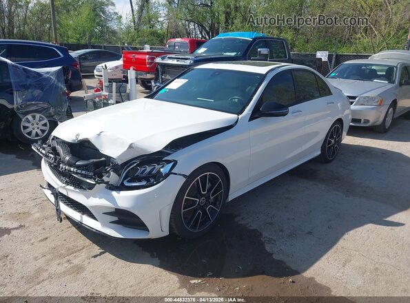 55SWF8DB9KU312470 2019 MERCEDES-BENZ C-CLASS White Vista tres cuartos delantera izquierda