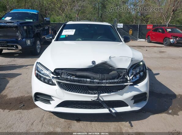 55SWF8DB9KU312470 2019 MERCEDES-BENZ C-CLASS White Vista interior trasera