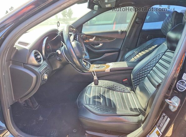 55SWF8DBXKU303695 2019 MERCEDES-BENZ C Black Widok wnętrza z przodu