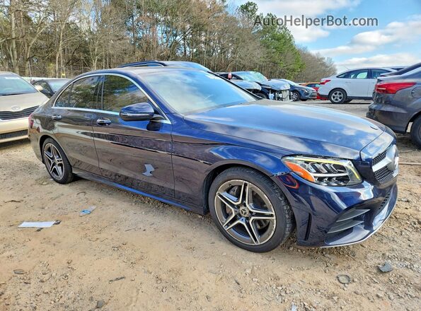 55SWF8EB0KU283164 2019 MERCEDES-BENZ C Blue 