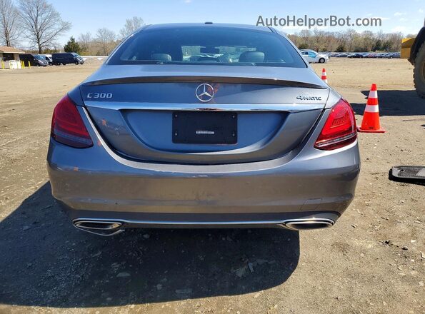 55SWF8EB2KU307495 2019 MERCEDES-BENZ C Gray Rear view