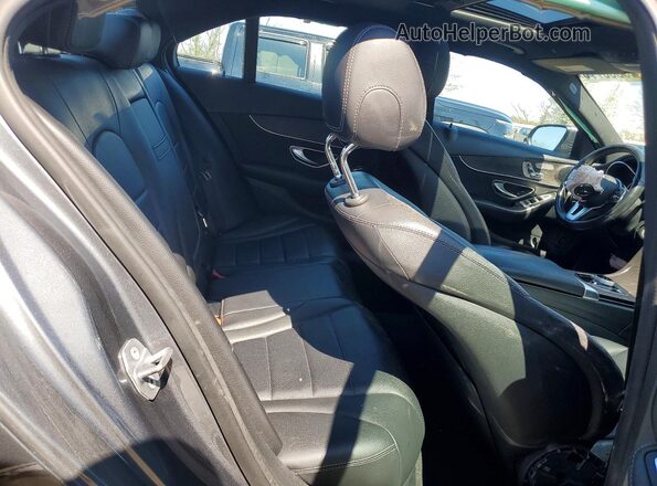 55SWF8EB2KU307495 2019 MERCEDES-BENZ C Gray Rear seats view