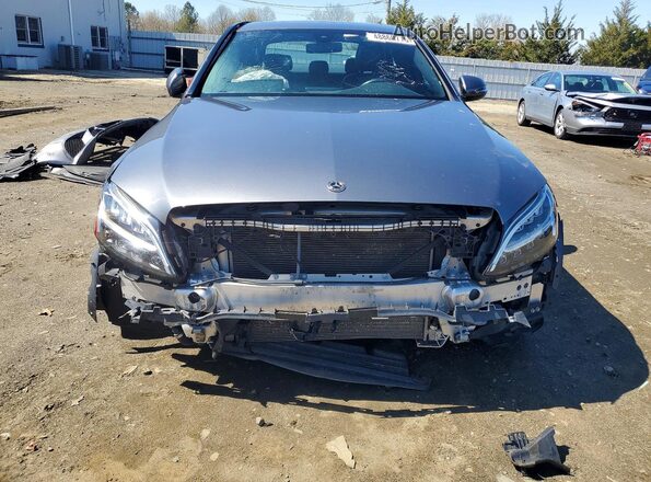 55SWF8EB2KU307495 2019 MERCEDES-BENZ C Gray Front view