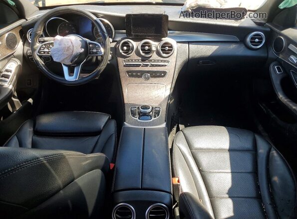 55SWF8EB2KU307495 2019 MERCEDES-BENZ C Gray Dashboard view