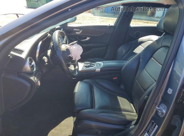 55SWF8EB2KU307495 2019 MERCEDES-BENZ C Gray Front interior view